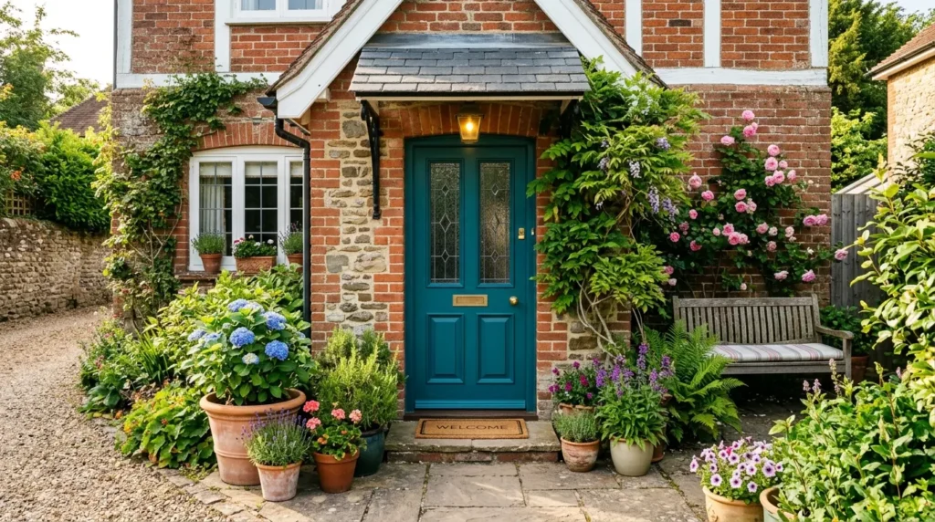 Front door transforming garden