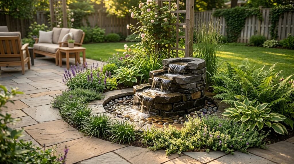 Backyard water feature