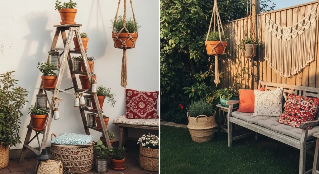 Boho garden corner