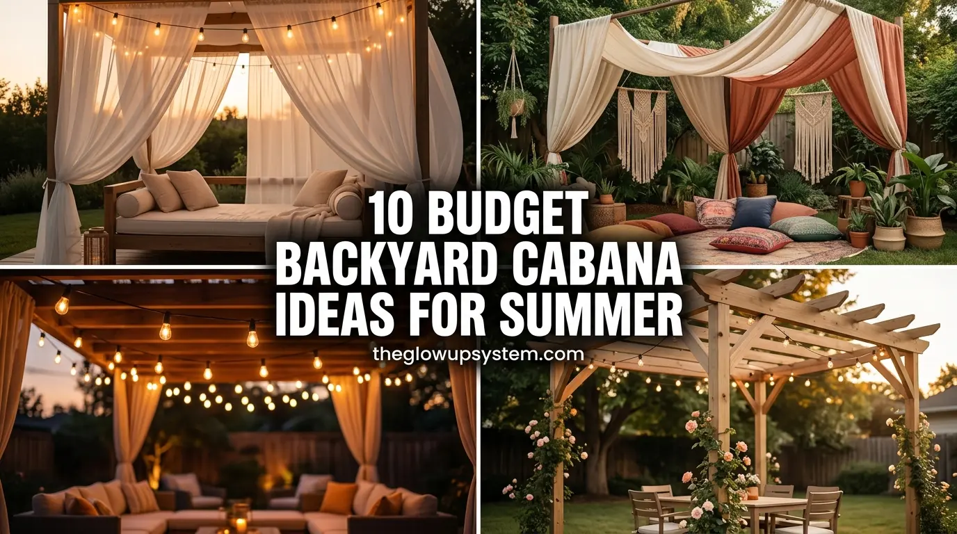 10 DIY Backyard Cabana Ideas on a Budget (From $50 to $300)