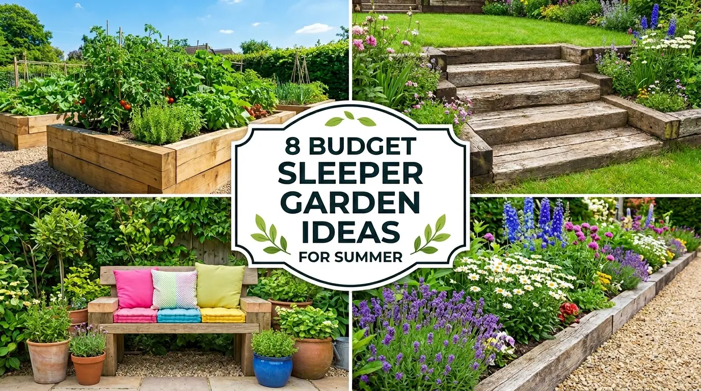 Sleeper Garden Ideas (Modern Railway Sleeper Designs + Photos)