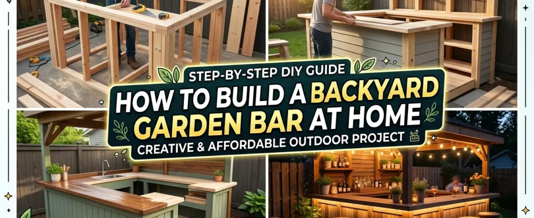 How To Build A Backyard Garden Bar At Home