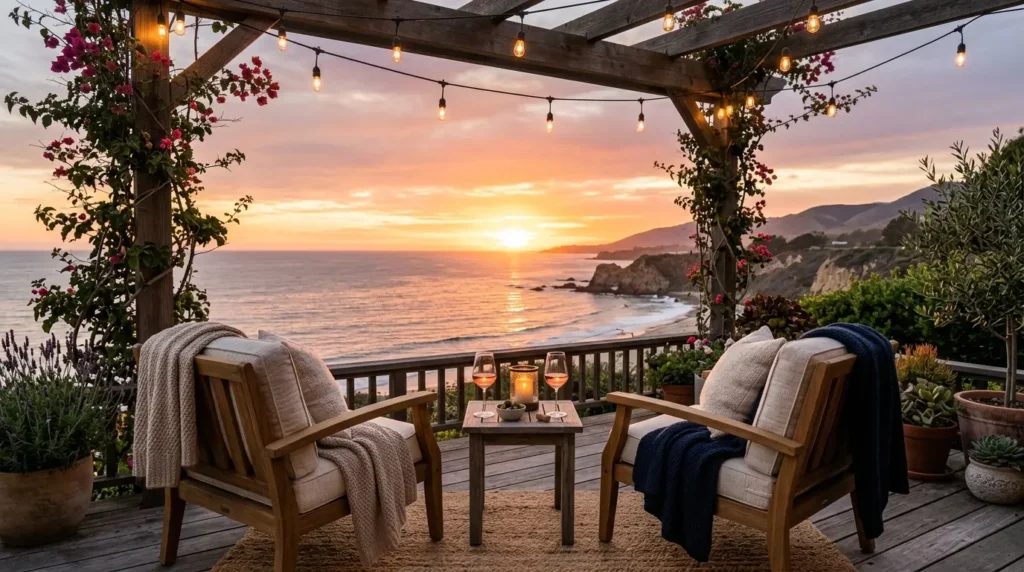 Coastal patio sunset chairs