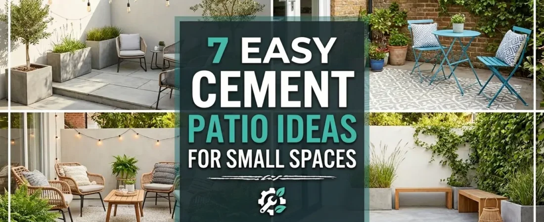 7 Easy Cement Patio Ideas For Small Spaces