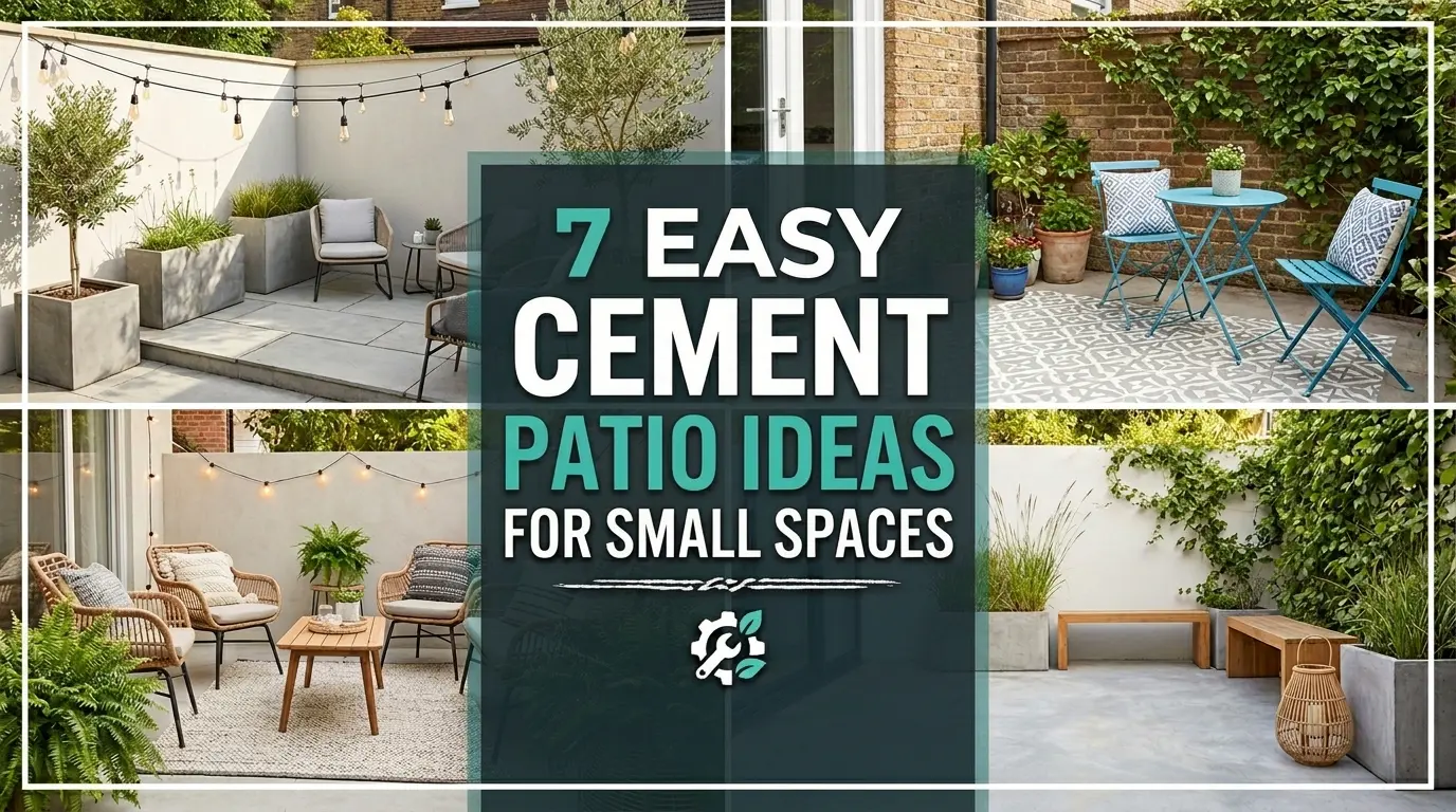 Cement Patio Ideas (Small Backyard Designs, Modern Finishes & Budget Makeovers)