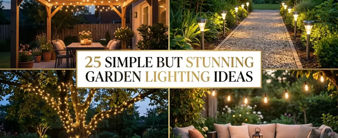 25 Simple But Stunning Garden Lighting Ideas