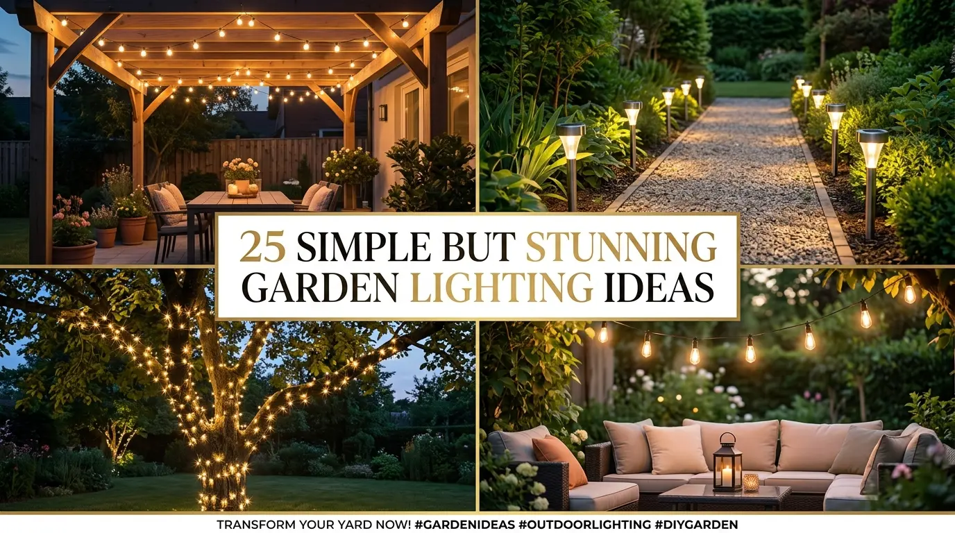 25 Simple But Stunning Garden Lighting Ideas