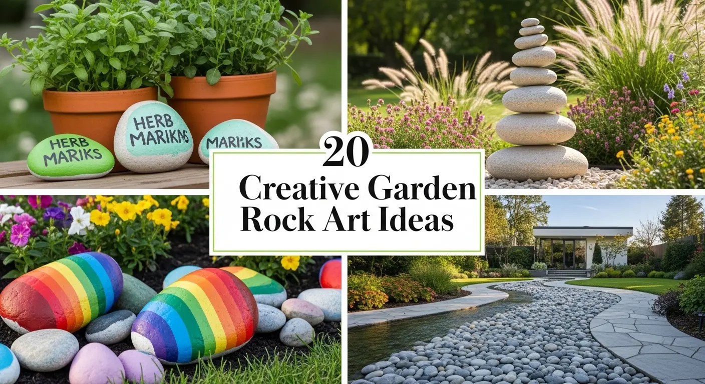 20 Creative Garden Rock Art Ideas