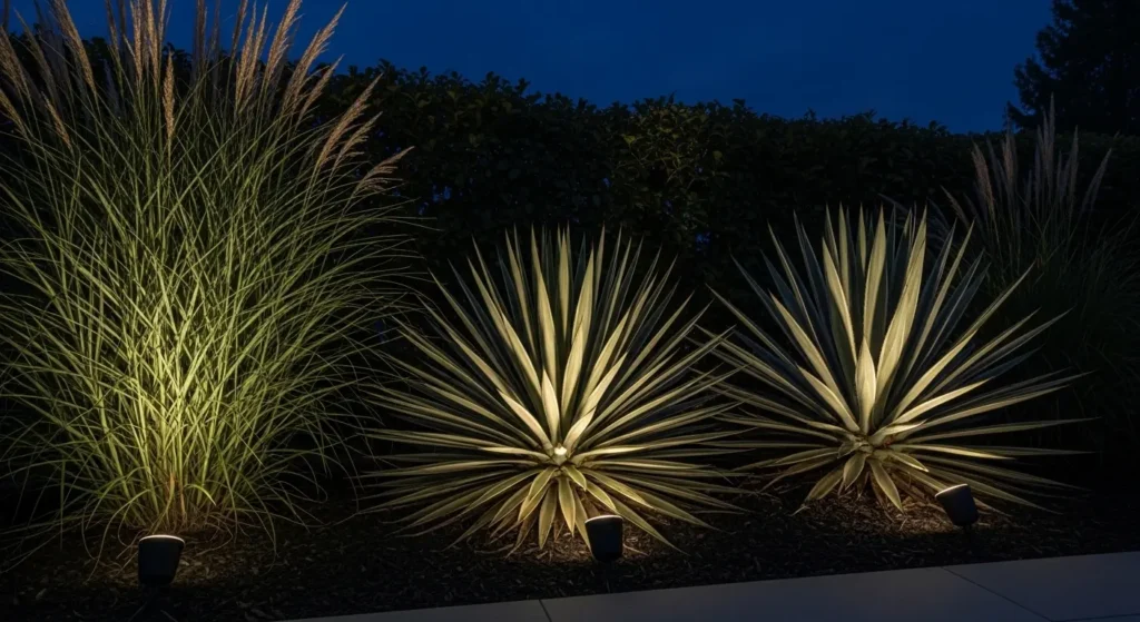 Garden uplighting architectural
