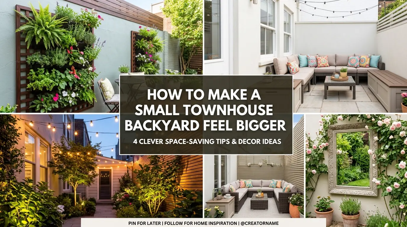 How To Make A Small Townhouse Backyard Feel Bigger