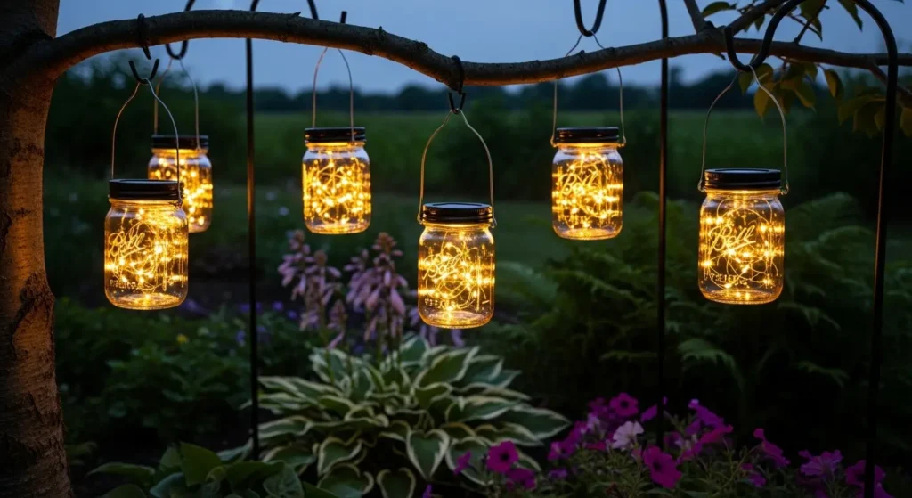 Mason jar solar lanterns