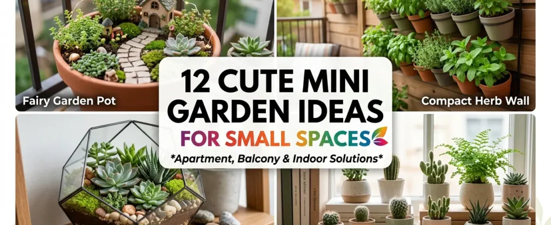 12 Cute Mini Garden Ideas For Small Spaces