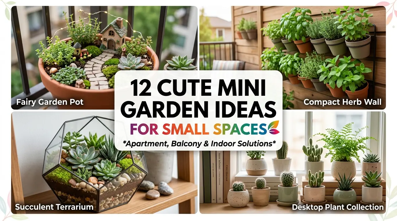 12 Cute Mini Garden Ideas For Small Spaces