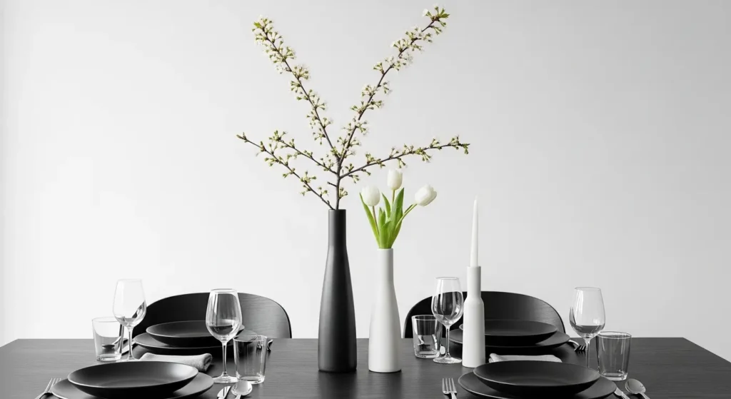 Minimal spring centerpiece