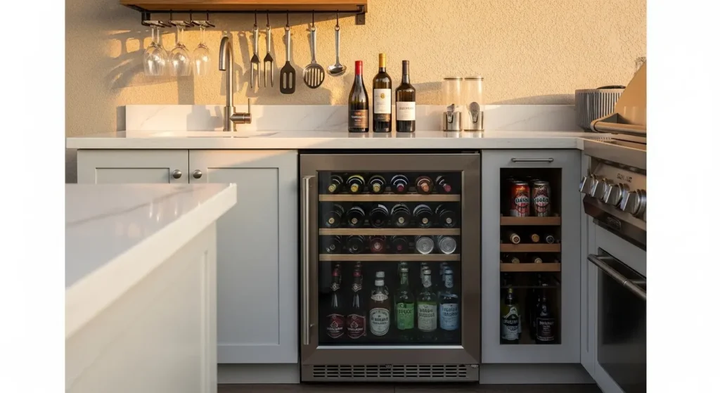 Outdoor kitchen beverage