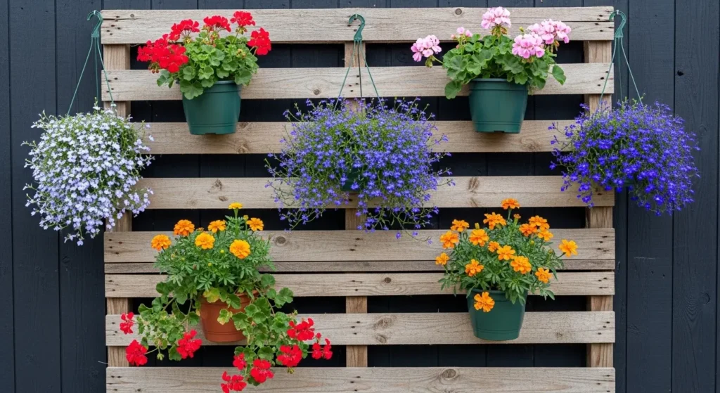 Rustic Pallet Flower