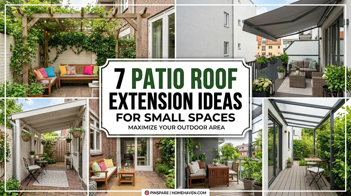 7 Patio Roof Extension Ideas for Small Spaces (Costs, Materials & Designs Explained)