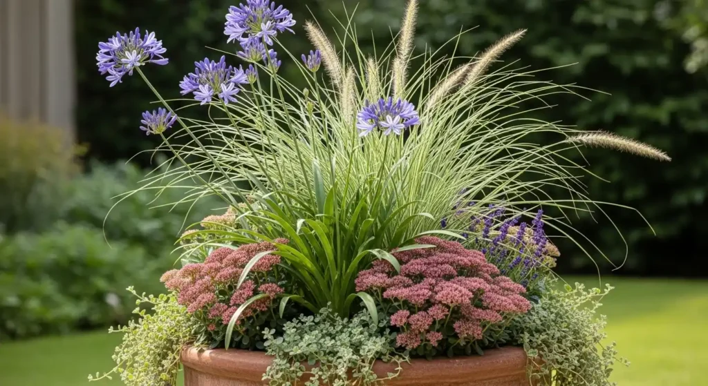 Planter with drought-tolerant