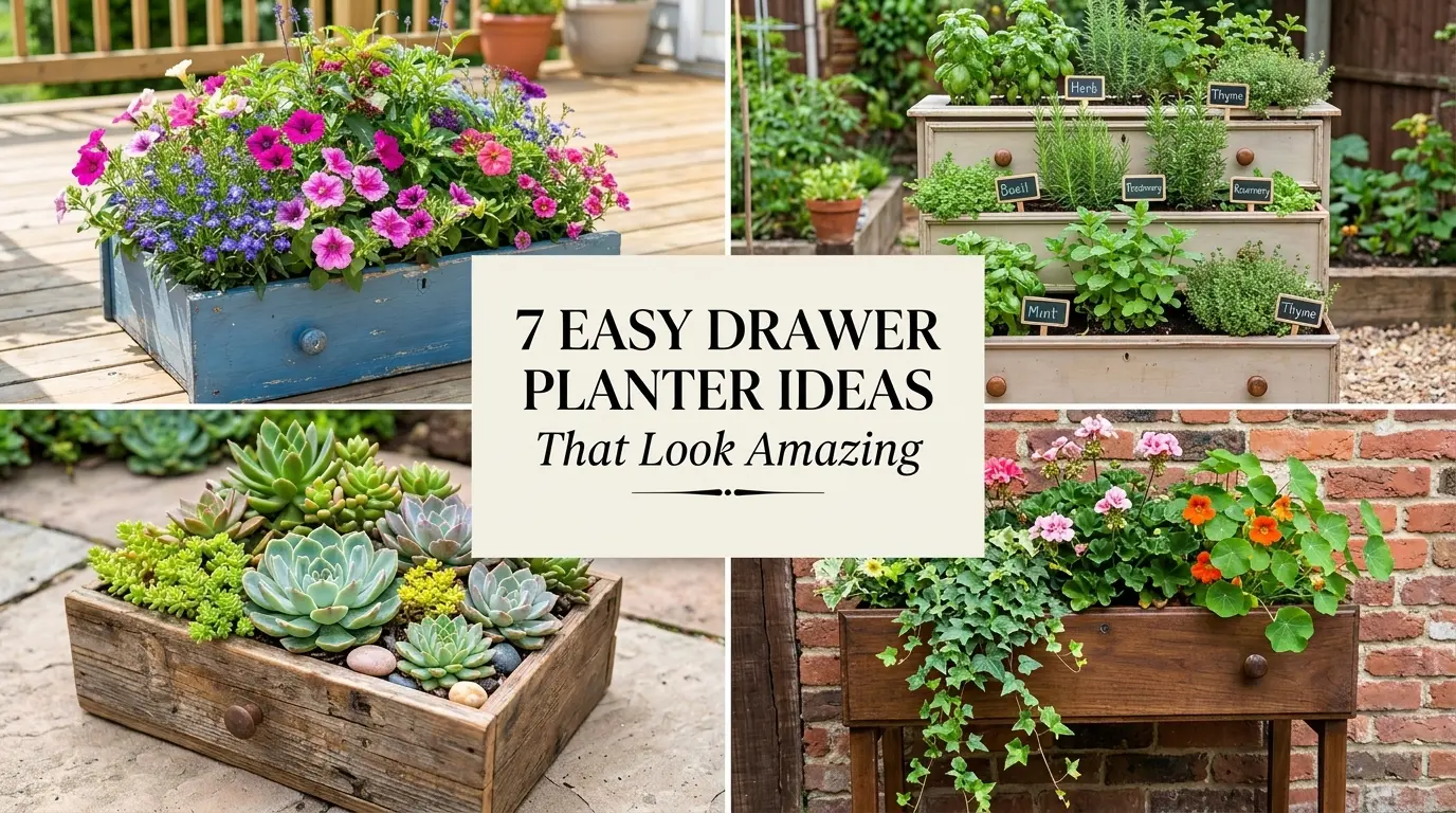 Drawer Planter Ideas (Trash to Treasure DIY Garden Transformations)