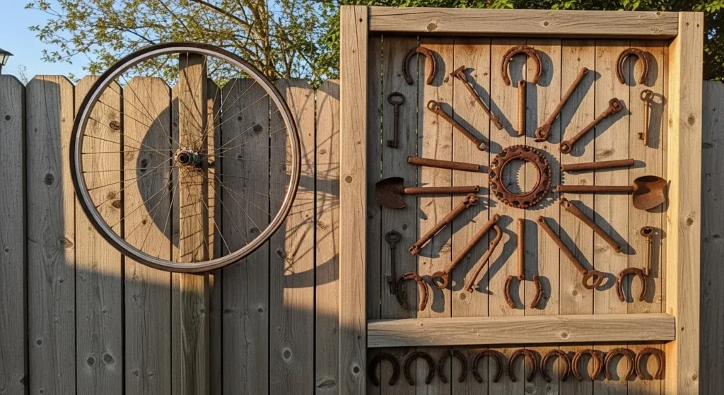 Rustic garden art