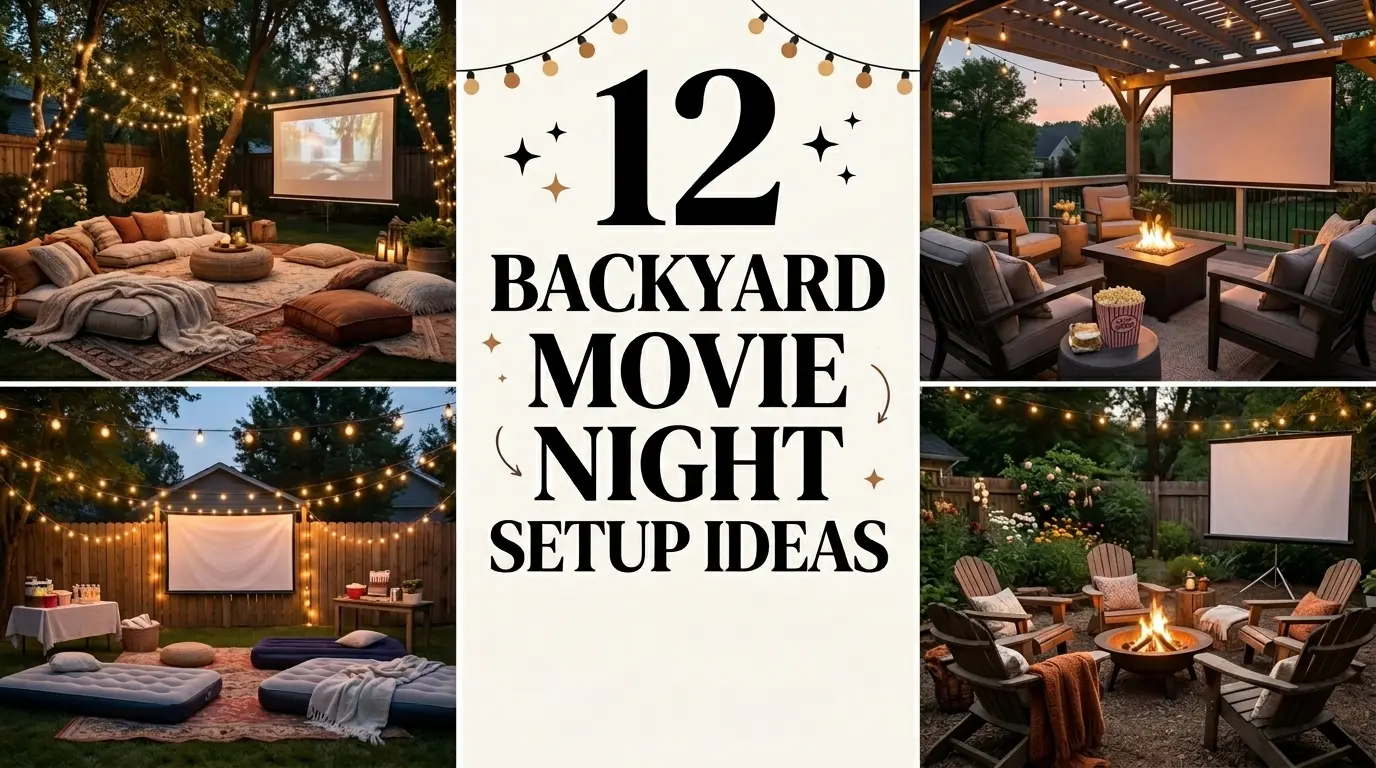 12 Backyard Movie Night Setup Ideas