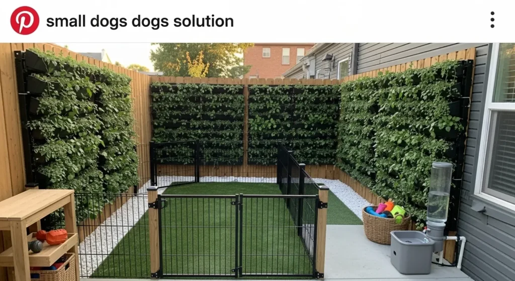 Small dog-friendly backyard