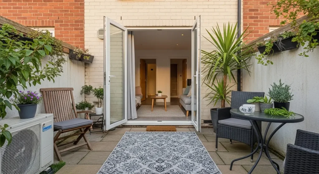 Small townhouse backyard