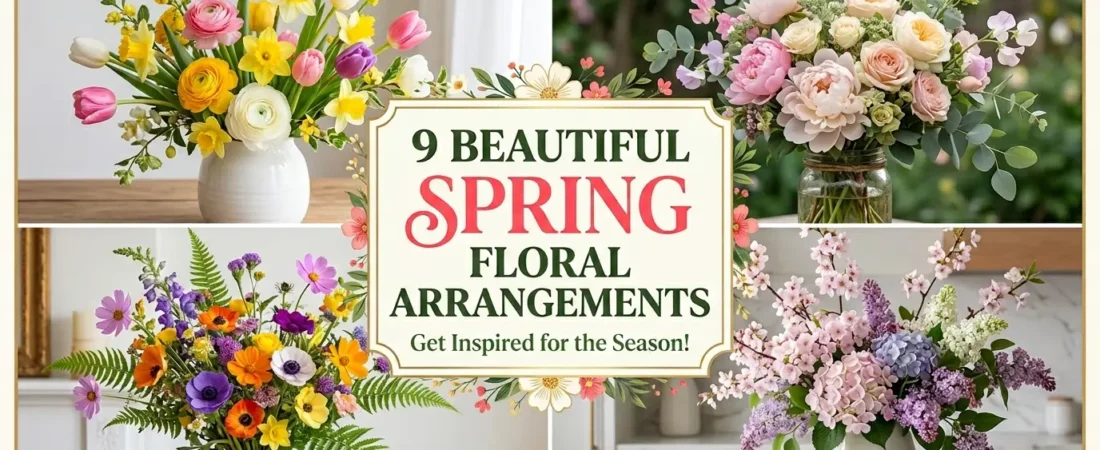 9 Beautiful Spring Floral Arrangements