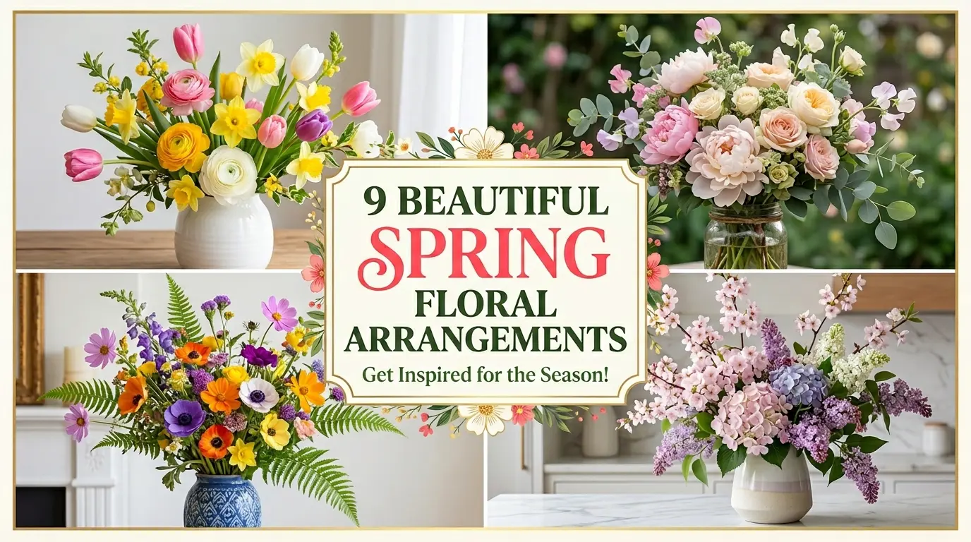 9 Beautiful Spring Floral Arrangements