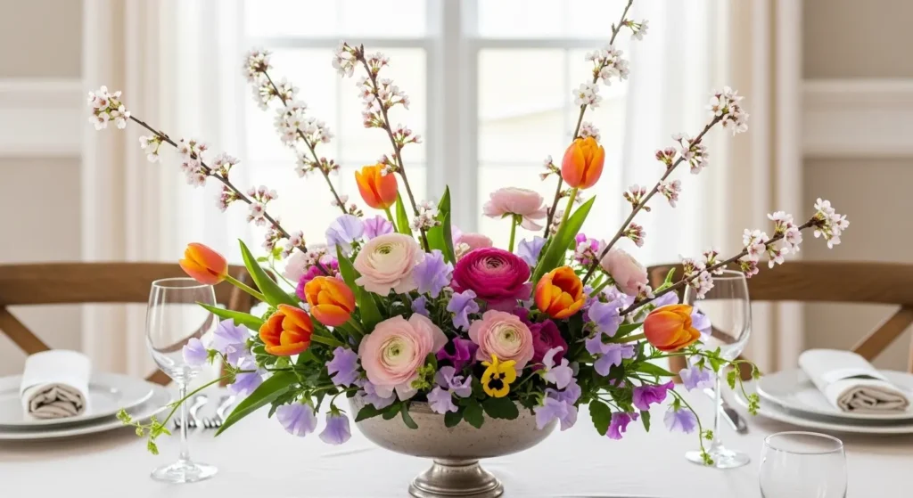 Spring table centerpiece