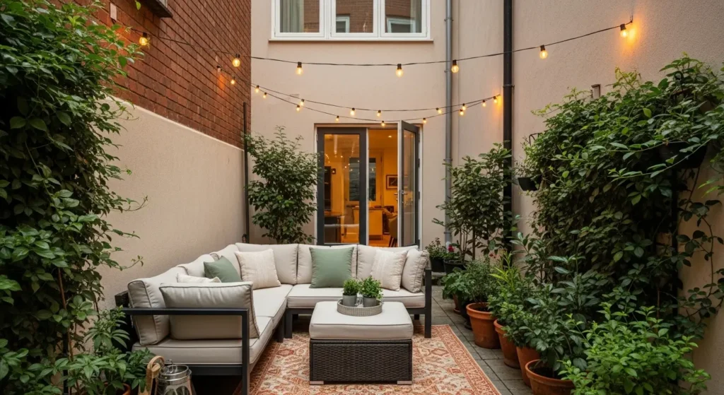Townhome backyard