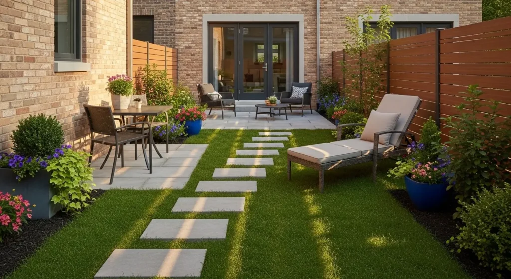 Townhouse backyard