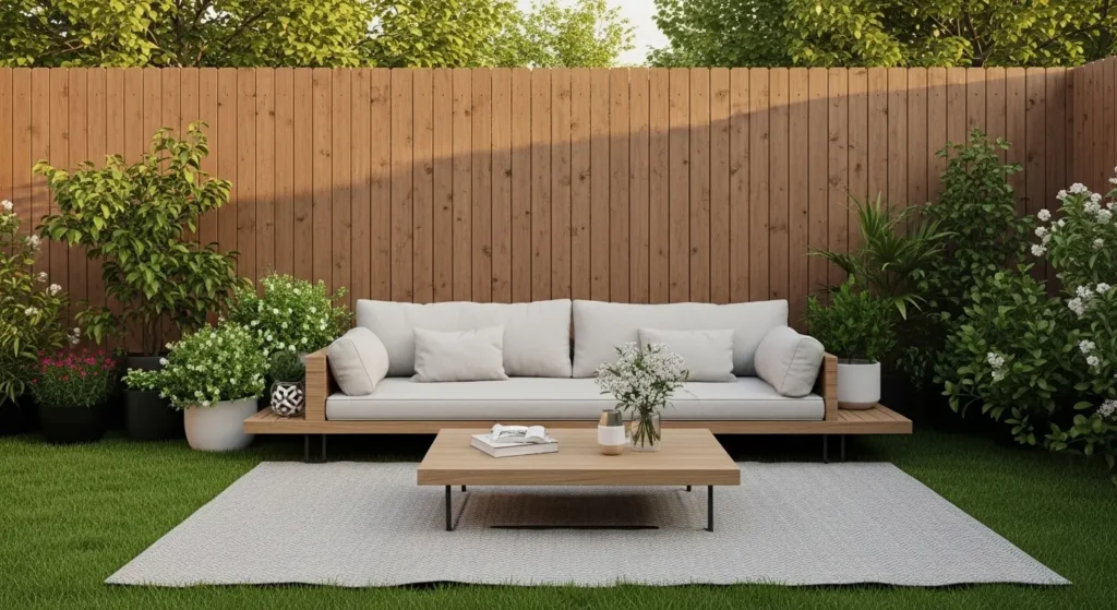 Townhouse backyard