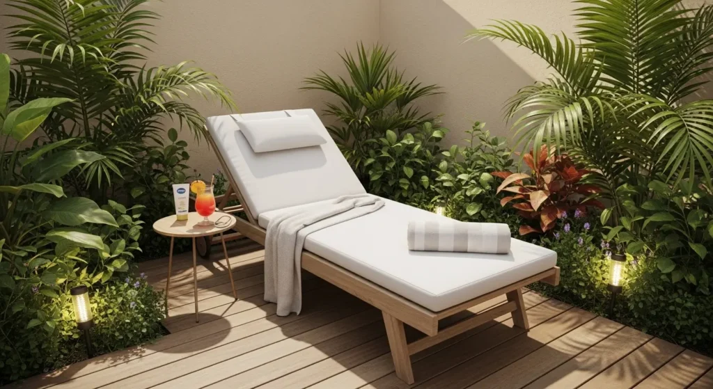 Tropical patio corner