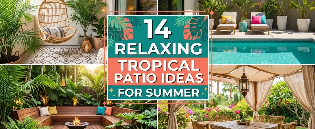 14 Relaxing Tropical Patio Ideas For Summer