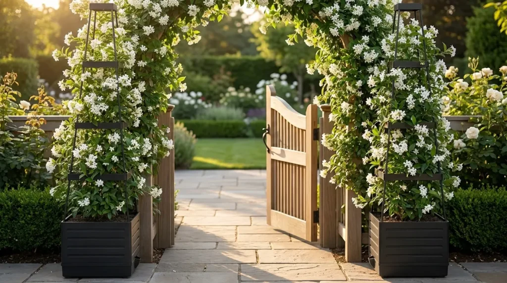 Matching Pair of Trellis Planters