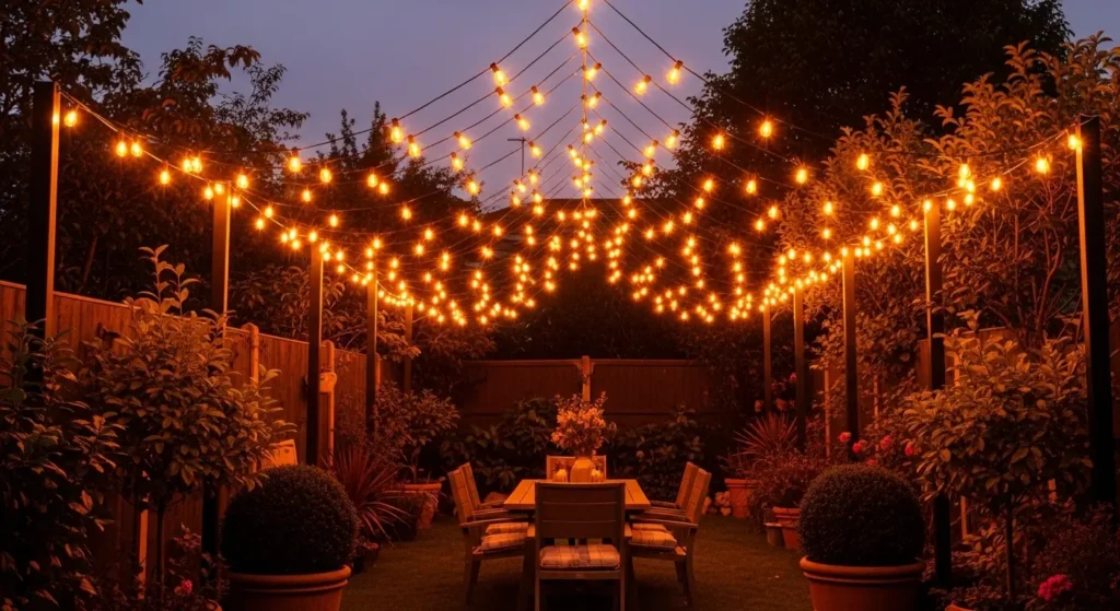 Zigzag string lights
