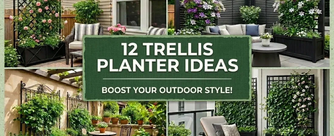 12 Black Trellis Planter Ideas for Patios and Small Gardens