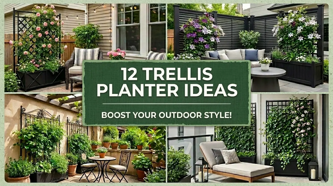 12 Black Trellis Planter Ideas That Transform Any Patio Instantly