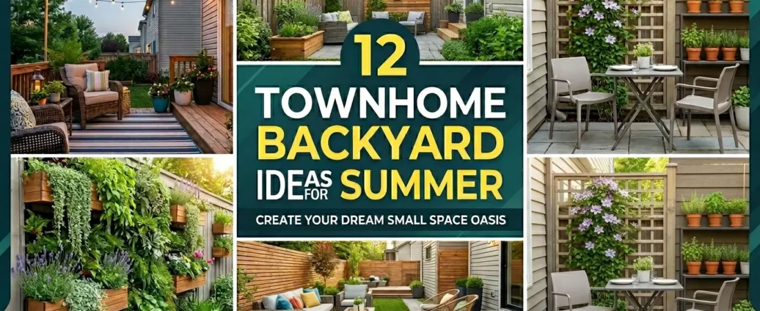 12 Townhome Backyard Ideas For Summer