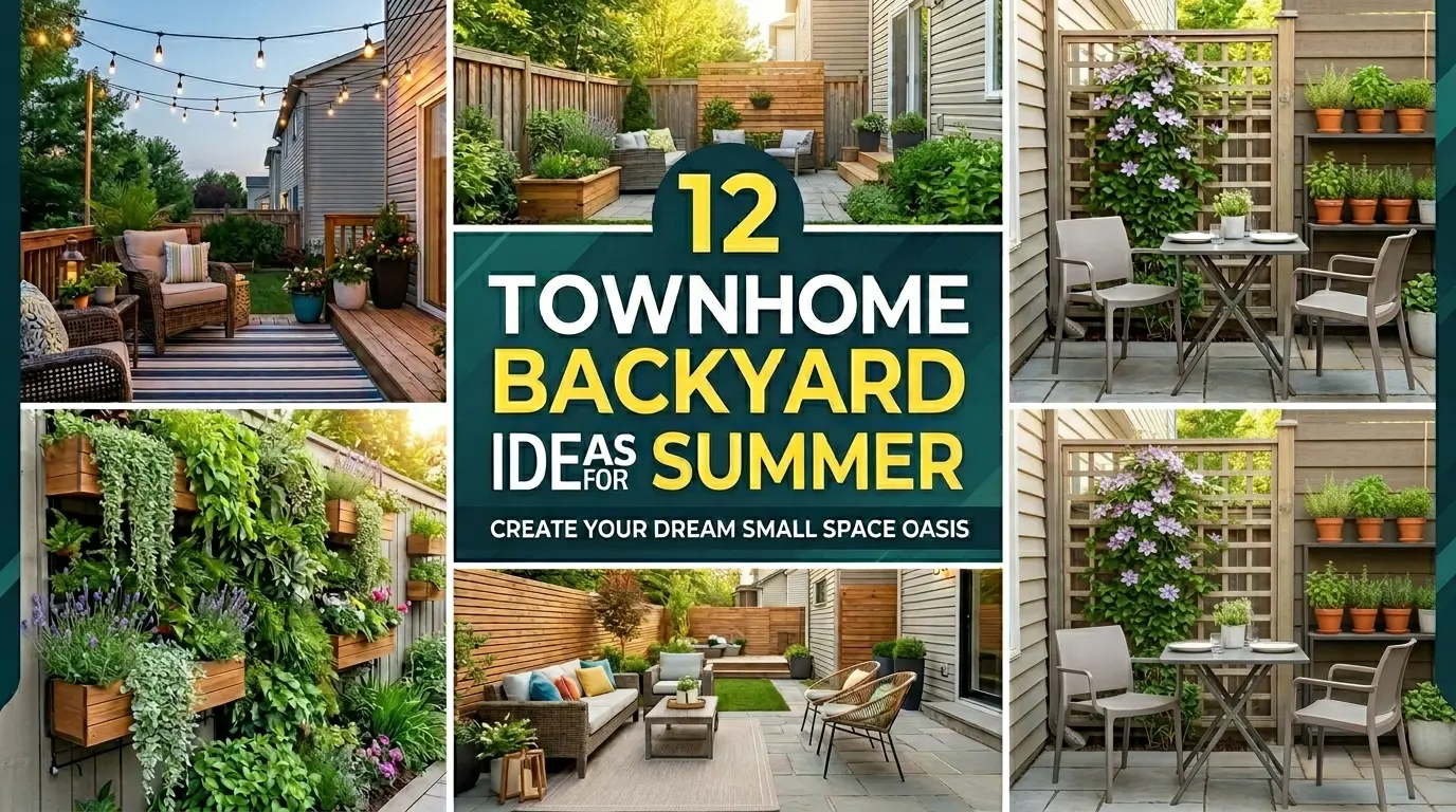 12 Townhome Backyard Ideas For Summer