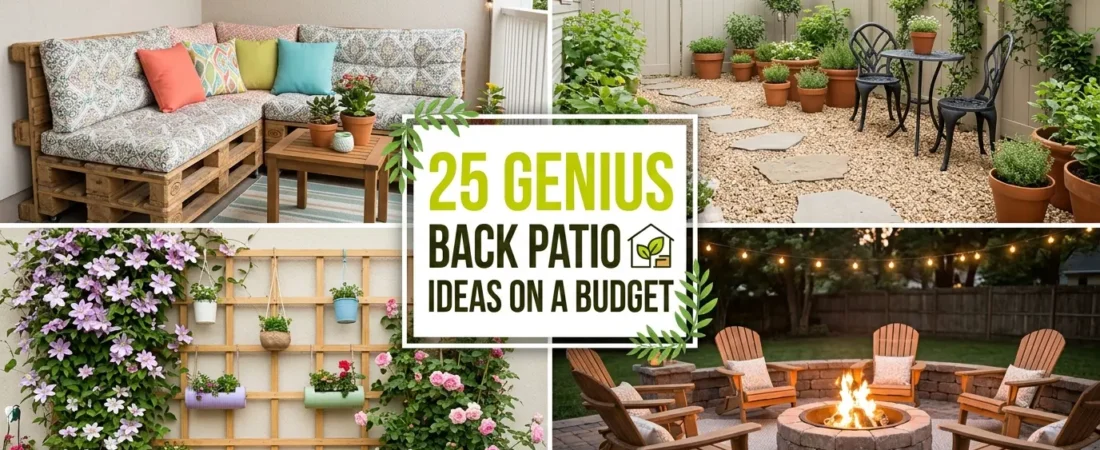 25 Genius Back Patio Ideas on a Budget