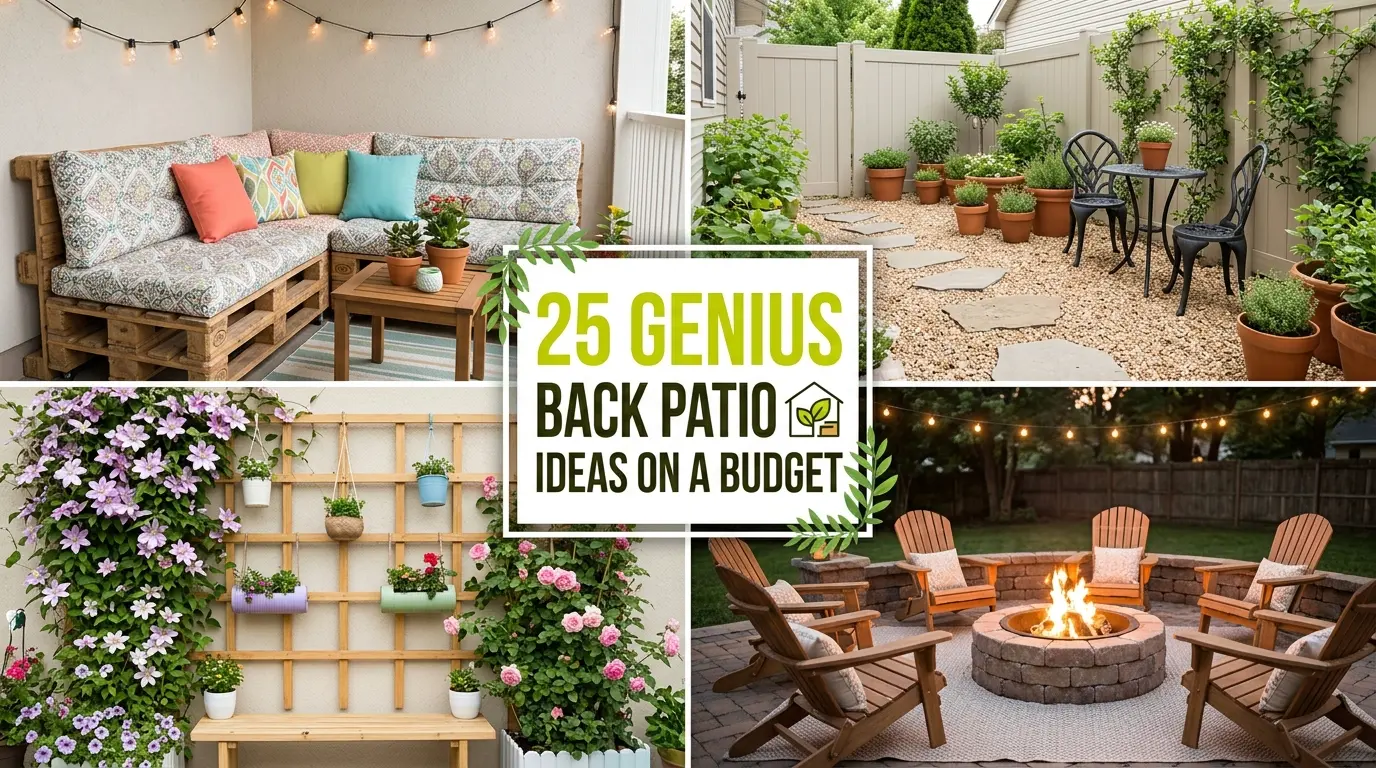 25 Genius Back Patio Ideas on a Budget