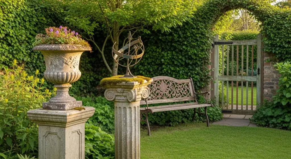 Antique garden decor