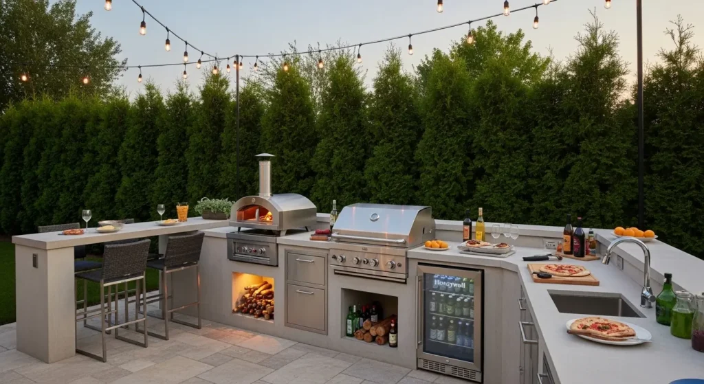 BBQ entertainment zone patio