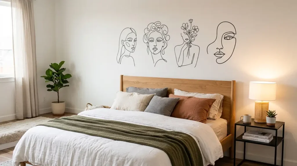 Bedroom wall decor stickers