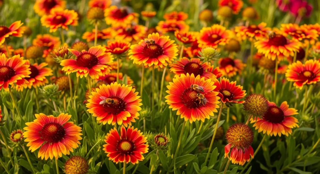 Blanket flower display full bloom