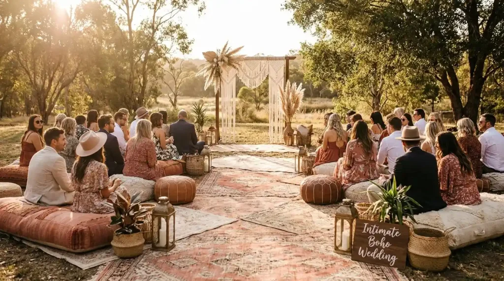 Boho wedding decor floor cushion