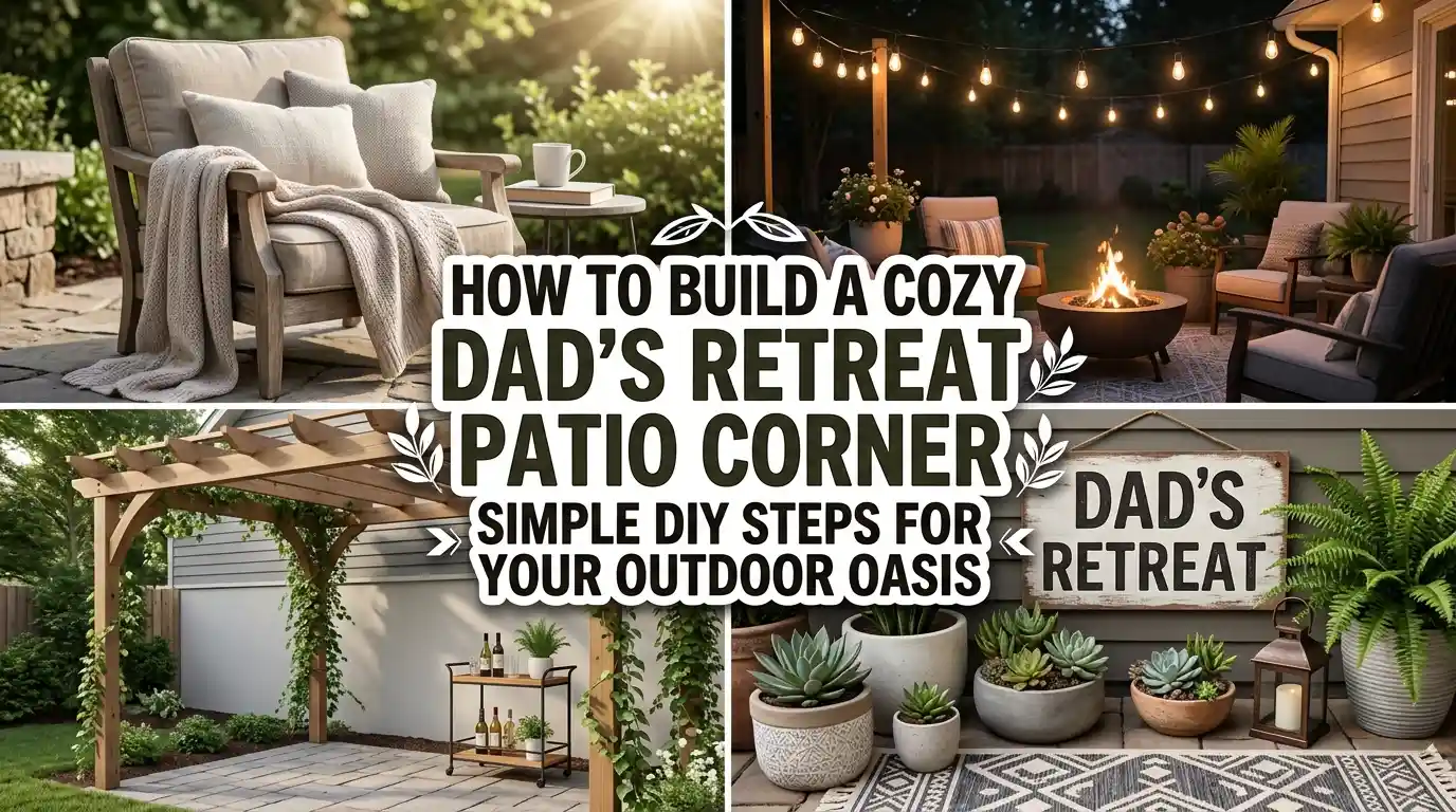 How To Build a Cozy Dad’s Retreat Patio Corner
