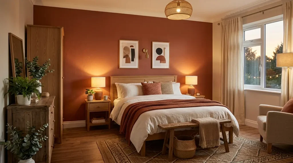 Burnt orange bedroom ideas overview